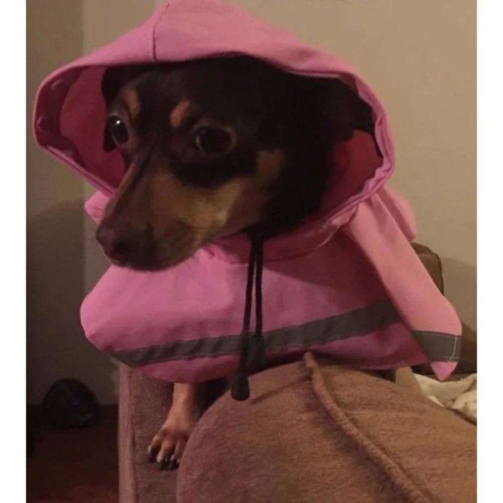 Guardian Gear Rain Jacket for Dog, Pink, Waterproof Shell, Reflective Strip